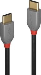 CABLE USB2 TYPE C 2M/ANTHRA 36872 LINDY цена и информация | Кабели для телефонов | pigu.lt