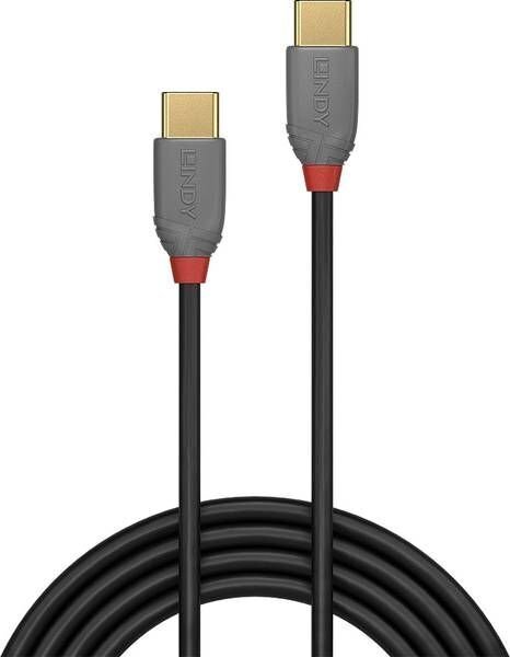 CABLE USB2 TYPE C 2M/ANTHRA 36872 LINDY kaina ir informacija | Laidai telefonams | pigu.lt