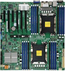 Supermicro X11DPi-NT Intel C622 LGA 3647 (Socket P) Extended ATX kaina ir informacija | Pagrindinės plokštės | pigu.lt