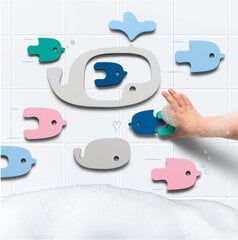 Quutopia - Пазл для ванны - Киты, Quut 171027 цена и информация | Игрушки для малышей | pigu.lt