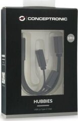 Conceptronic HUBBIES01B kaina ir informacija | Adapteriai, USB šakotuvai | pigu.lt