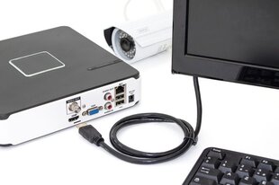 Digitus DB-330123-020-S, HDMI, 2 м цена и информация | Кабели и провода | pigu.lt