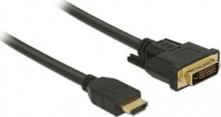 Delock 85656, HDMI/DVI-D, 5 m цена и информация | Кабели и провода | pigu.lt