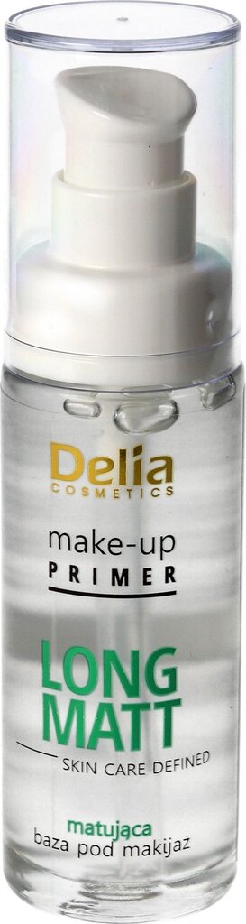 Makiažo bazė Delia Make-Up Primer Clear Base Matt finish, 30 ml цена и информация | Makiažo pagrindai, pudros | pigu.lt