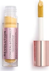 Консилер Makeup Revolution Conceal и Correct Banana Deep, 3,5 г цена и информация | Пудры, базы под макияж | pigu.lt