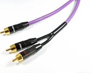 Kabel Melodika RCA (Cinch) - RCA (Cinch) x2 5m fioletowy цена и информация | Кабели и провода | pigu.lt