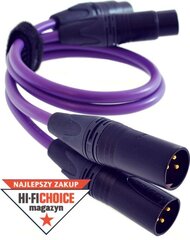 Kabel Melodika XLR x2 - XLR x2 5m fioletowy kaina ir informacija | Kabeliai ir laidai | pigu.lt