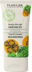 Maitinamasis rankų kremas su ricinos aliejumi Floslek Hand Care Botanical, 50ml kaina ir informacija | Kūno kremai, losjonai | pigu.lt