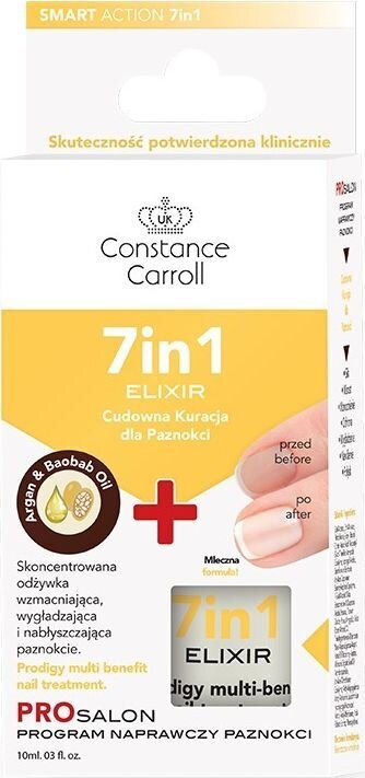 Nagų kondicionierius Constance Carroll Nail Care 7in1 Elixir, 10ml kaina ir informacija | Nagų lakai, stiprintojai | pigu.lt