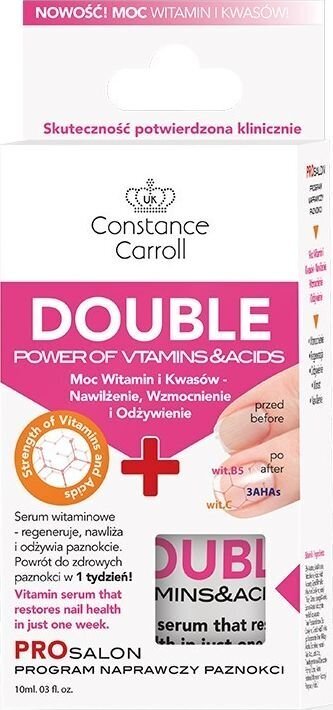 Nagų kondicionierius Constance Carroll Nail Care Double Power of Vitamins and Acids, 10ml цена и информация | Nagų lakai, stiprintojai | pigu.lt