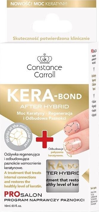 Nagų kondicionierius Constance Carroll Nail Care Kera-Bond After Hybrid, 10ml цена и информация | Nagų lakai, stiprintojai | pigu.lt