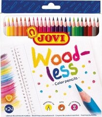 Цветные карандаши JOVI, 24 цвета цена и информация | Kanceliarinės prekės | pigu.lt