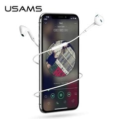 USAMS Słuchawki stereo EP-24 lightning iPhone 7|8|X|XS|XS Max|XR biały|white HSEP2401 цена и информация | Наушники | pigu.lt