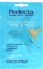 Pakelianti ir šviesinanti veido ir kaklo kaukė Perfecta Bird's Nest 10 ml kaina ir informacija | Veido kaukės, paakių kaukės | pigu.lt