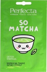 Детоксицирующая маска для лица, шеи и декольте Perfecta So Matcha 10 мл цена и информация | Маски для лица, патчи для глаз | pigu.lt