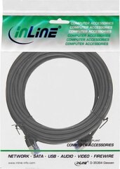 InLine InLine slim okrągły kabel sieciowy Patch U/FTP Cat,6A - czarny - 7,5m kaina ir informacija | Kabeliai ir laidai | pigu.lt