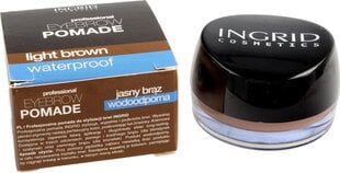 Antakių pomada Ingrid Eyebrow Pomade nr 201 Light Brown, 5g kaina ir informacija | Antakių dažai, pieštukai | pigu.lt