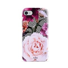 PURO Glam Geo Flowers – dėklas, skirtas iPhone SE (2022/2020) / 8/7 / 6s (Pink Peonies) kaina ir informacija | Telefonų dėklai | pigu.lt