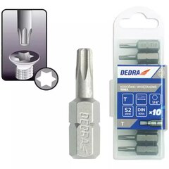 Atsuktuvo antgaliai Torx T20x25mm, 10vnt. цена и информация | Механические инструменты | pigu.lt