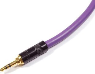 Kabel Melodika Jack 3.5mm - Jack 3.5mm 0.2m fioletowy kaina ir informacija | Kabeliai ir laidai | pigu.lt