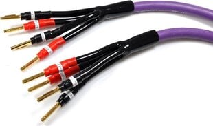 Kabel Melodika Banan x4 - Banan x4 3.5m fioletowy цена и информация | Кабели и провода | pigu.lt