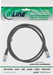 InLine InLine Kabel sieciowy Patch Cat.6A, S/FTP, PUR industrial, czarny, 3m kaina ir informacija | Kabeliai ir laidai | pigu.lt