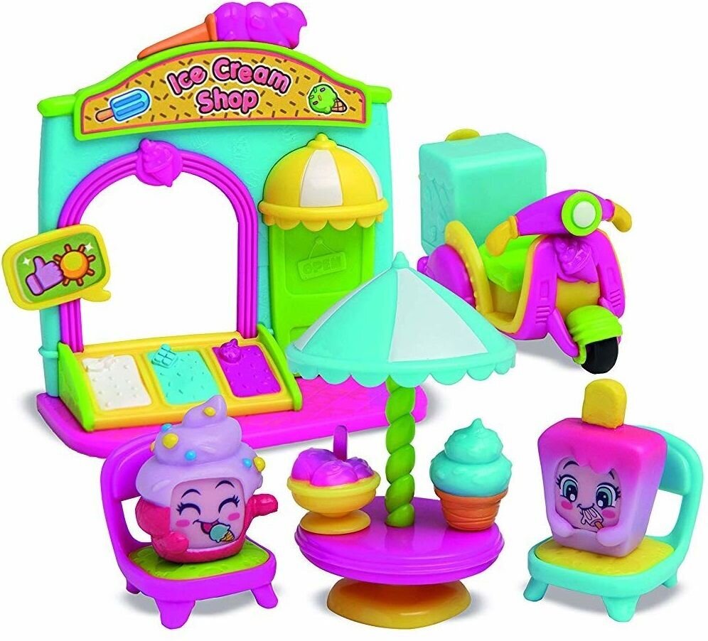 Figūrėlių rinkinys Magic Box Moji Pops Ice Cream Parlor kaina ir informacija | Žaislai mergaitėms | pigu.lt