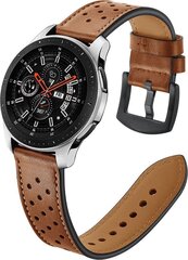 Кожаный ремешок для часов Samsung Galaxy Watch 46MM Tech-Protect Leather. Коричневый цена и информация | Аксессуары для смарт-часов и браслетов | pigu.lt