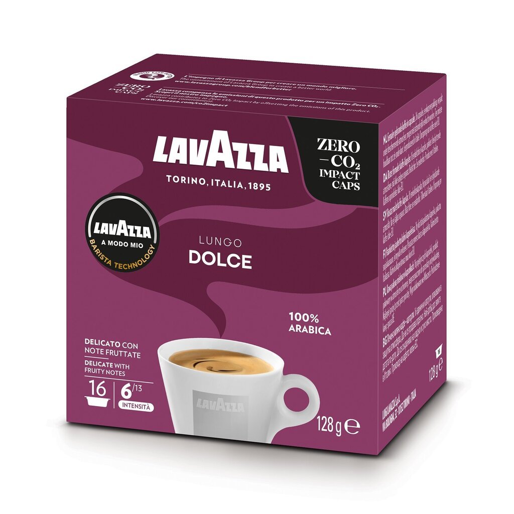 Kavos kapsulės Lavazza A Modo Mio Lungo Dolce, 128g, 16 vnt. цена и информация | Kava, kakava | pigu.lt