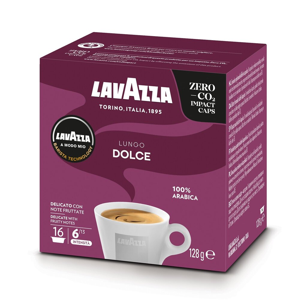 Kavos kapsulės Lavazza A Modo Mio Lungo Dolce, 128g, 16 vnt. kaina ir informacija | Kava, kakava | pigu.lt