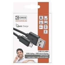 USB 2.0 A/M - micro B/M 0,2m kaina ir informacija | Laidai telefonams | pigu.lt