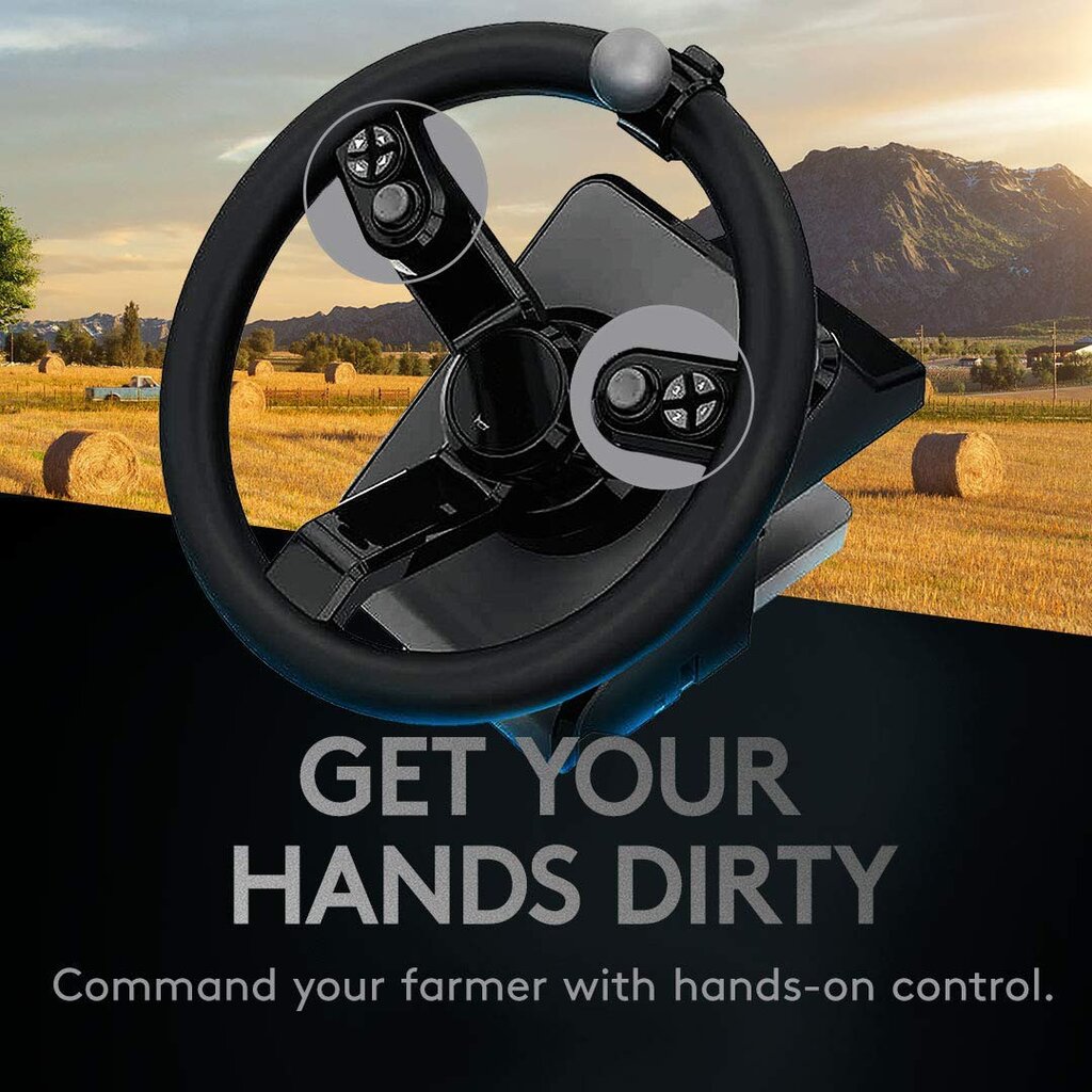 Logitech G Saitek Farming Slim (945-000062) kaina ir informacija | Žaidimų vairai  | pigu.lt