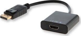 Savio CL-55B, DP/HDMI, 20 см цена и информация | Кабели и провода | pigu.lt