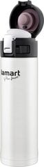 Термобутылка Lamart 420 мл, белый цвет цена и информация | Фляга | pigu.lt