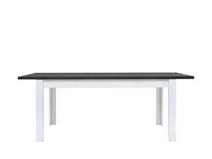 Раскладной стол BRW Antwerpen, белый / серый цена и информация | Кухонные и обеденные столы | pigu.lt