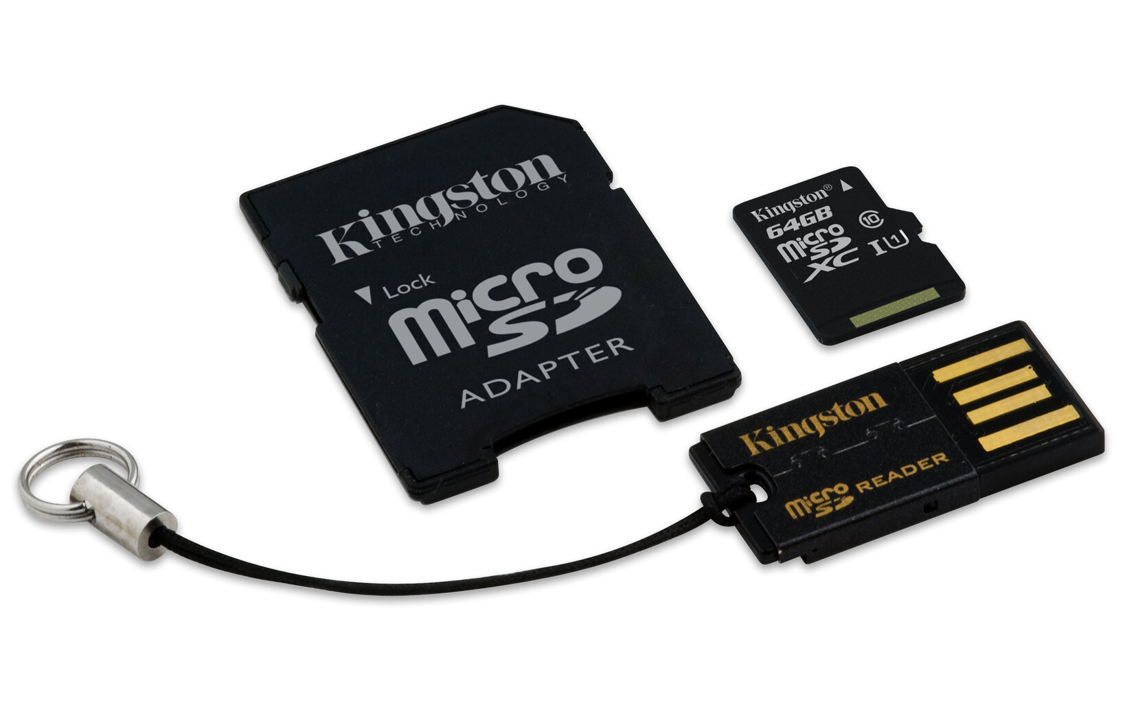 Atminties kortelė Kingston microSDHC 32GB CL4 + skaitytuvas ir adapteris цена и информация | Atminties kortelės telefonams | pigu.lt