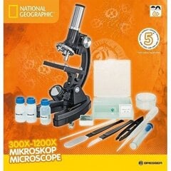 MIKROSKOPAS NATIONAL GEOGRAPHIC 300X - 1200X kaina ir informacija | Teleskopai ir mikroskopai | pigu.lt
