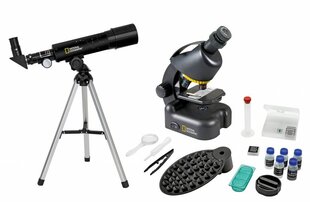 Teleskopo ir mikroskopo rinkinys NATIONAL GEOGRAPHIC kaina ir informacija | Teleskopai ir mikroskopai | pigu.lt