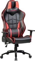 Žaidimų kėdė Omega, juoda/raudona kaina ir informacija | Biuro kėdės | pigu.lt