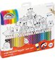 Spalvoti pieštukai FIORELLO Super Soft, metalinėje dėžutėje, 24 spalvų цена и информация | Piešimo, tapybos, lipdymo reikmenys | pigu.lt