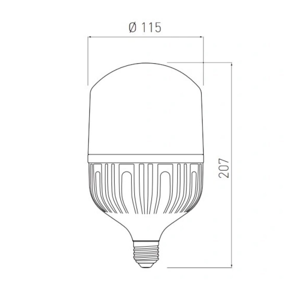 LED lemputė F120 40W, 3600lm, E27, AC 230V 50/60 3000K, LD-ALF120-40W, GTV цена и информация | Elektros lemputės | pigu.lt