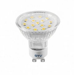 GTV LED GU10 lemputė 4W, 230V , 3000K , 320lm , 120° kaina ir informacija | Elektros lemputės | pigu.lt