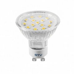 GTV LED GU10 lemputė 4W, 230V , 6400K , 340lm , 120° kaina ir informacija | Elektros lemputės | pigu.lt