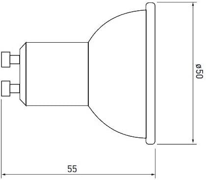 GTV GU10 LED lemputė 10 W ,220-240 V, 3000K, 720lm, 120° kaina ir informacija | Elektros lemputės | pigu.lt