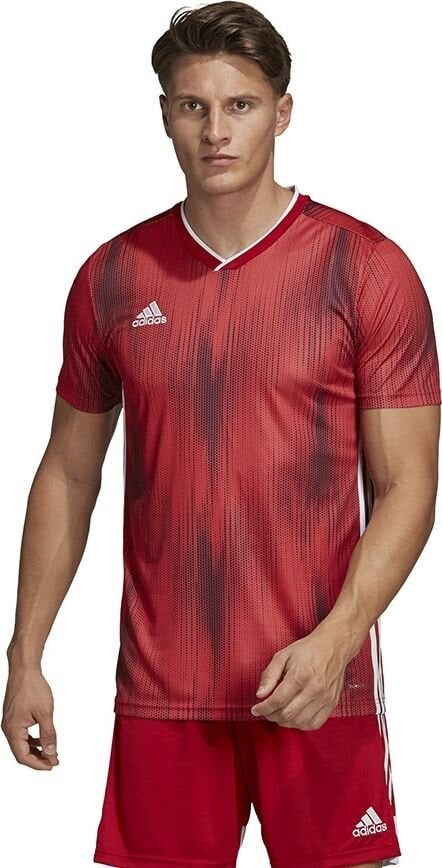 Futbolo marškinėliai Adidas DP3531, raudoni цена и информация | Futbolo apranga ir kitos prekės | pigu.lt