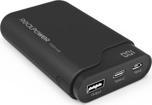 Realpower PB-7500C, 7500 мАч цена и информация | Зарядные устройства Power bank | pigu.lt