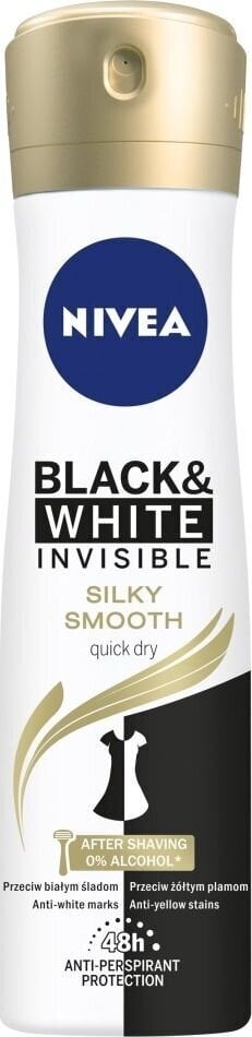 Purškiamas dezodorantas moterims Nivea Invisible Silky Smooth, 150ml kaina ir informacija | Dezodorantai | pigu.lt