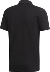 Мужская футболка-поло Adidas, черная цена и информация | Мужские футболки | pigu.lt