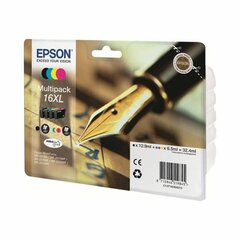 Epson C13T16364022, juoda ir spalvota kaina ir informacija | Kasetės rašaliniams spausdintuvams | pigu.lt