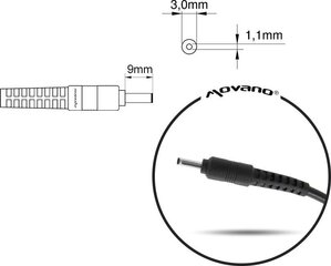 Mitsu 19V, 2.37A, 45W цена и информация | Зарядные устройства для ноутбуков	 | pigu.lt